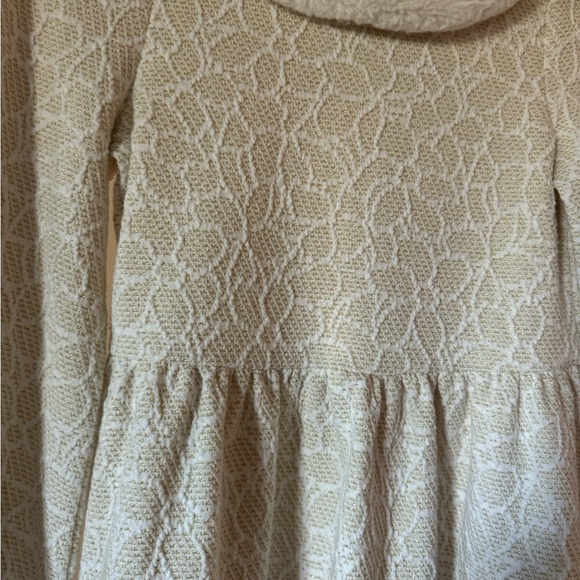 Janie and Jack Cream Bishop Sleeve Maxi Sweater Dress - Picture 2 of 6